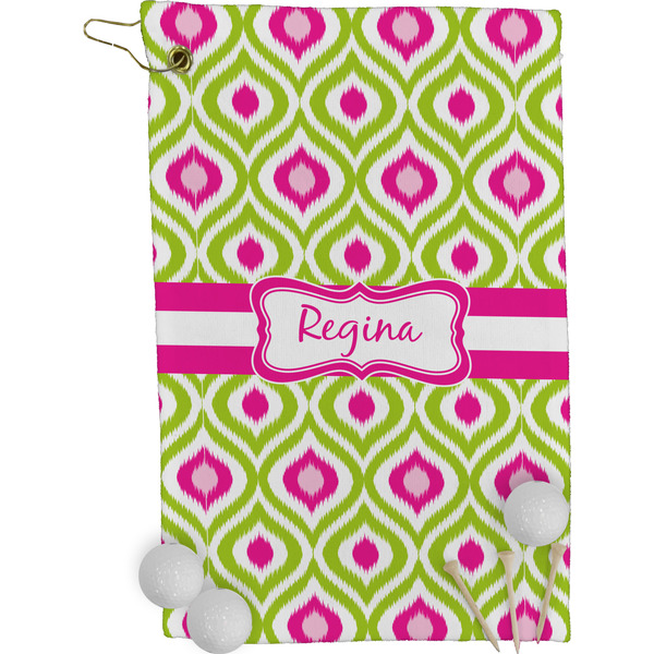 Ogee Ikat Golf Towel (Personalized)