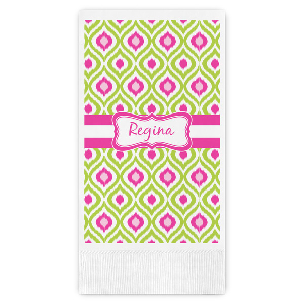 Custom Ogee Ikat Guest Paper Towels - Full Color (Personalized)