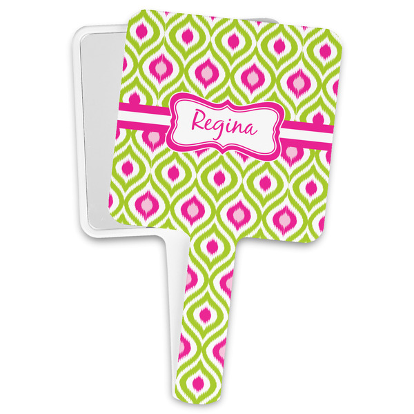 Custom Ogee Ikat Hand Mirror (Personalized)