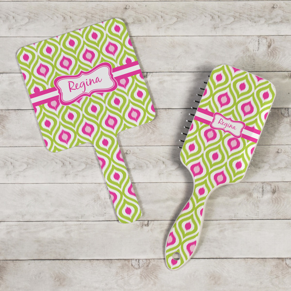 Ogee Ikat Hand Mirrors - In Context