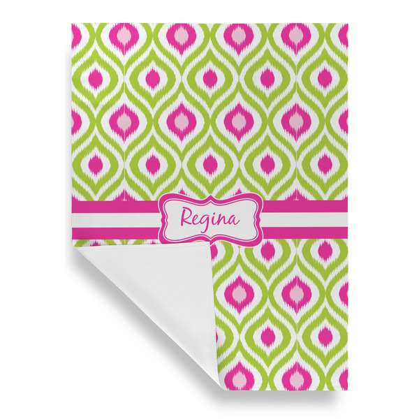 Ogee Ikat House Flags - Single Sided - FRONT FOLDED