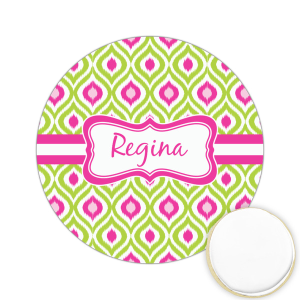 Custom Ogee Ikat Printed Cookie Topper - 2.15" (Personalized)