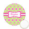 Ogee Ikat Printed Cookie Topper - 2.15" (Personalized)