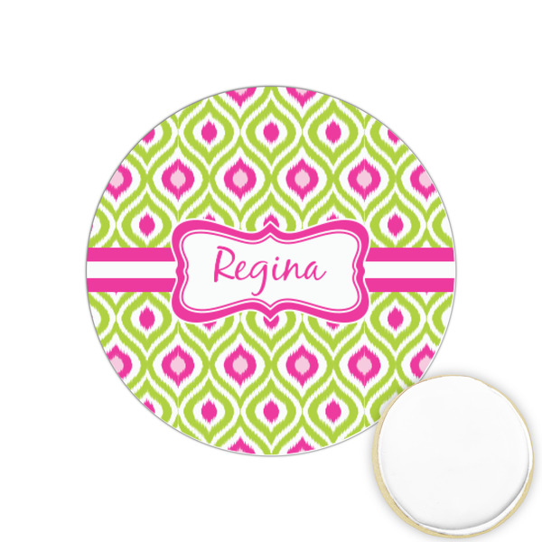 Custom Ogee Ikat Printed Cookie Topper - 1.25" (Personalized)