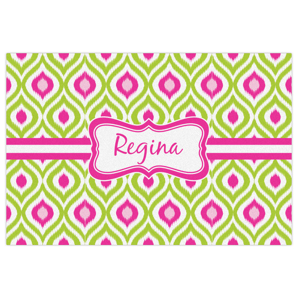 Ogee Ikat Indoor / Outdoor Rug - 4'x6' - Front Flat