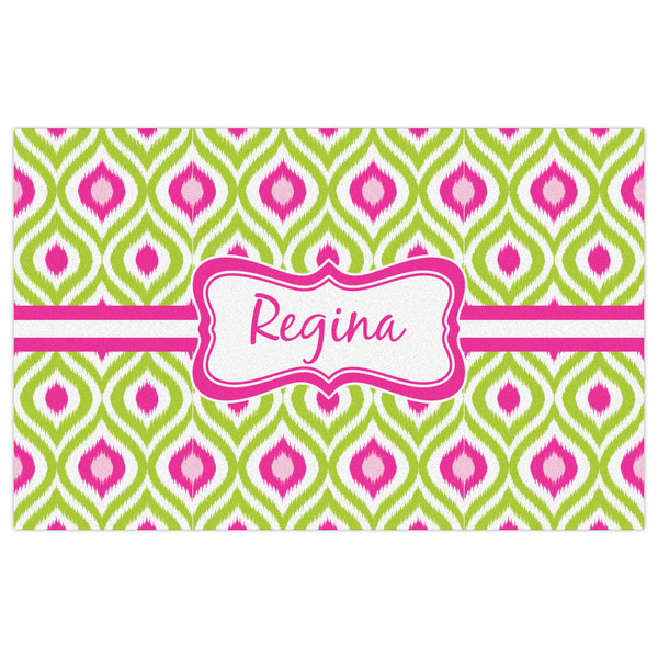 Ogee Ikat Indoor / Outdoor Rug - 5'x8' - Front Flat