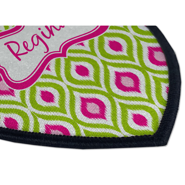 Ogee Ikat Iron on Shield 3 Detail