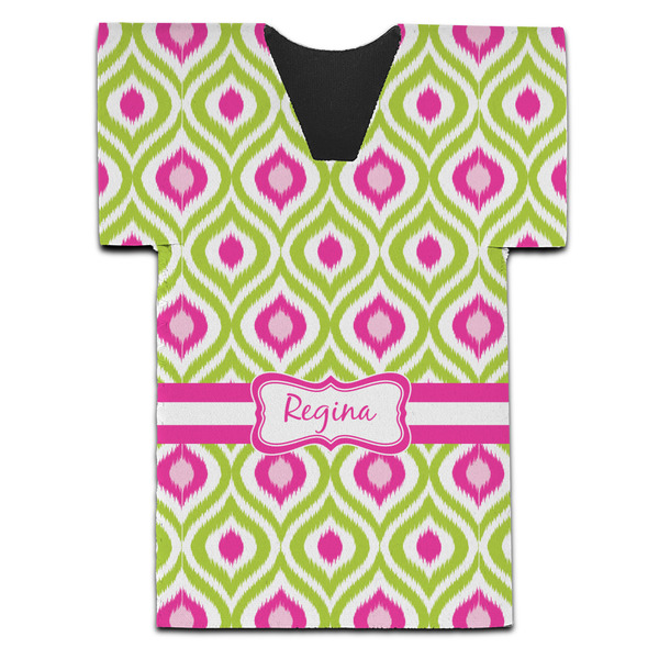 Ogee Ikat Jersey Bottle Cooler - Set of 4 - FRONT (flat)