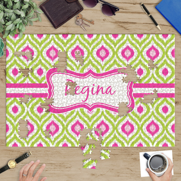 Ogee Ikat Jigsaw Puzzle 1014 Piece - In Context