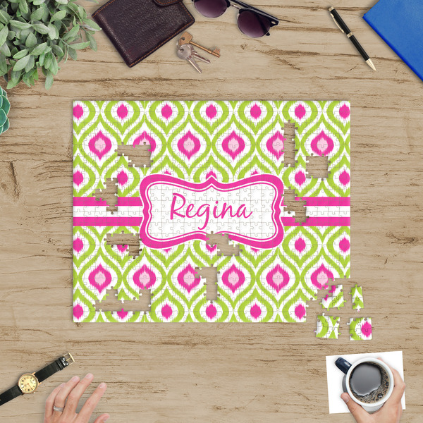 Ogee Ikat Jigsaw Puzzle 500 Piece - In Context