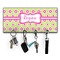 Ogee Ikat Key Hanger w/ 4 Hooks w/ Name or Text