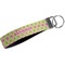 Ogee Ikat Webbing Keychain FOB with Metal