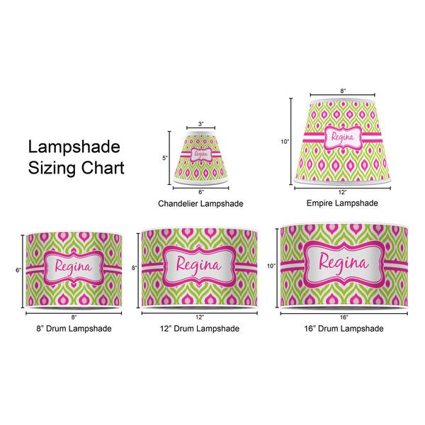 Ogee Ikat Lampshade Sizing Chart