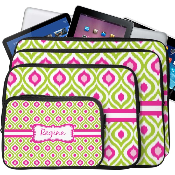 Ogee Ikat Laptop Case Sizes