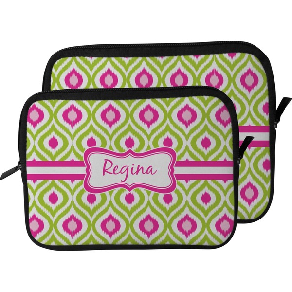 Ogee Ikat Laptop Sleeve (Size Comparison)