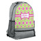 Ogee Ikat Large Backpack - Gray - Angled View