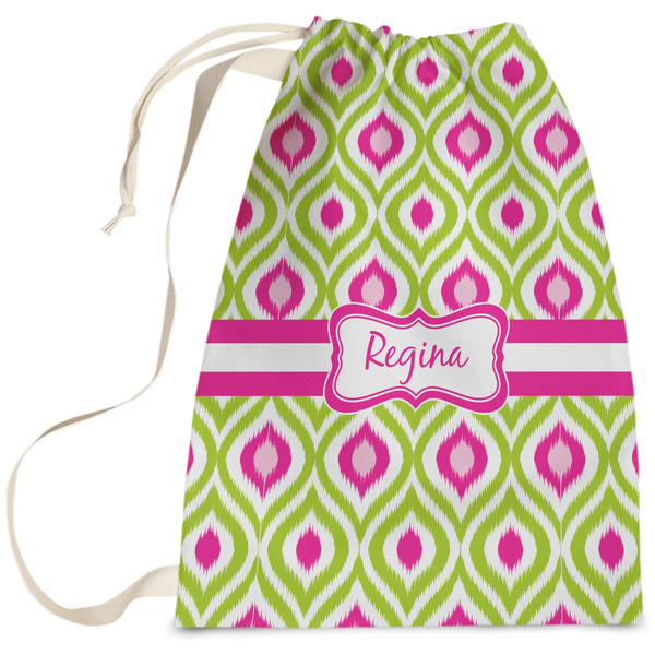 Custom Ogee Ikat Laundry Bag (Personalized)