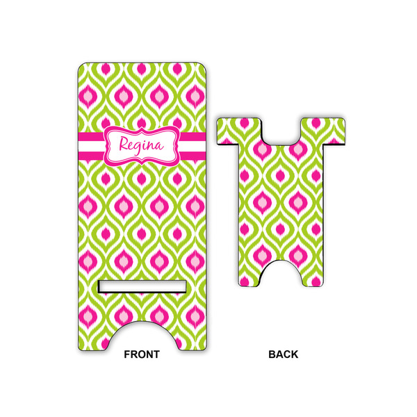 Ogee Ikat Large Phone Stand - Front & Back