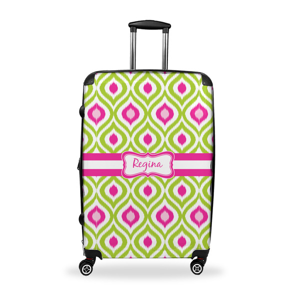 Custom Ogee Ikat Suitcase - 28" Large - Checked w/ Name or Text