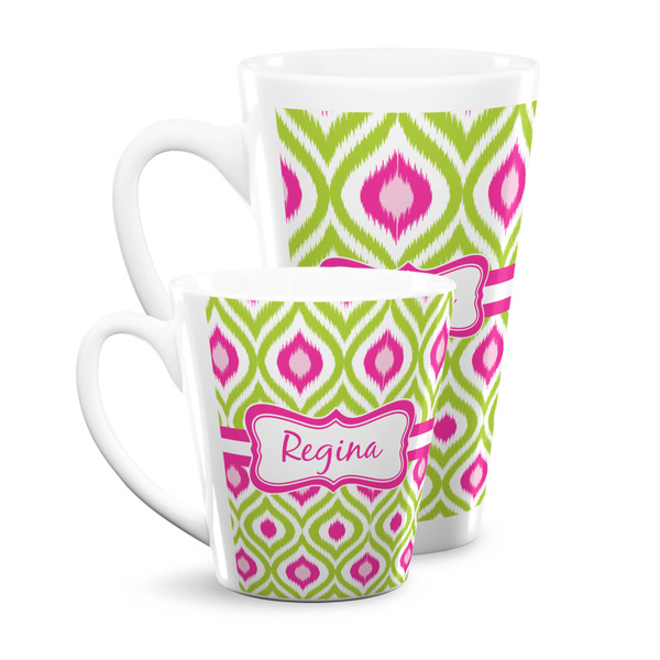 Ogee Ikat Latte Mugs Main
