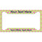 Ogee Ikat License Plate Frame (Personalized)