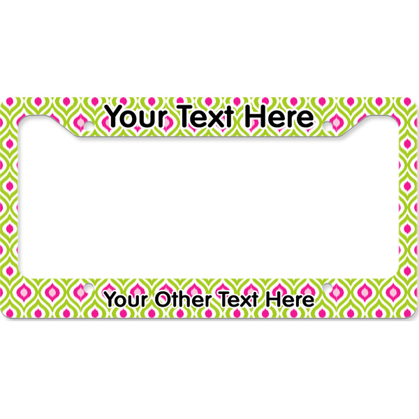 Ogee Ikat License Plate Frame Wide