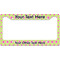 Ogee Ikat License Plate Frame - Style B (Personalized)