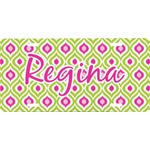Ogee Ikat Front License Plate (Personalized)