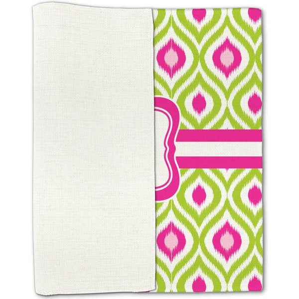 Ogee Ikat Linen Placemat - Folded Half