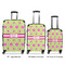 Ogee Ikat Luggage Bags all sizes - With Handle