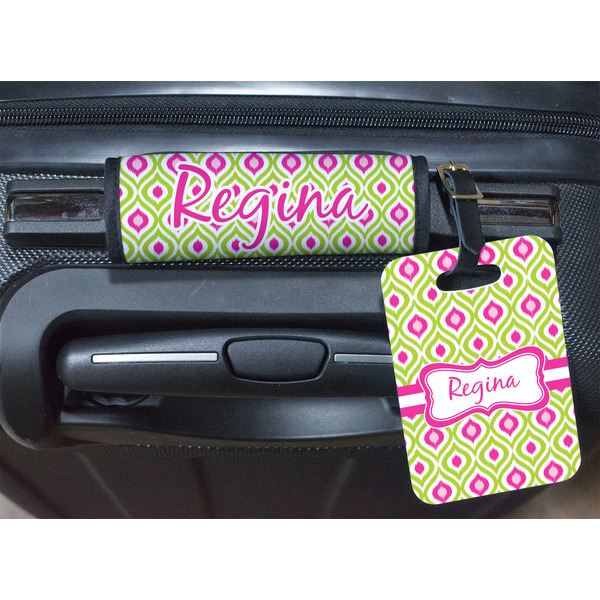 Ogee Ikat Luggage Wrap & Tag
