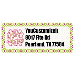 Ogee Ikat Return Address Labels (Personalized)