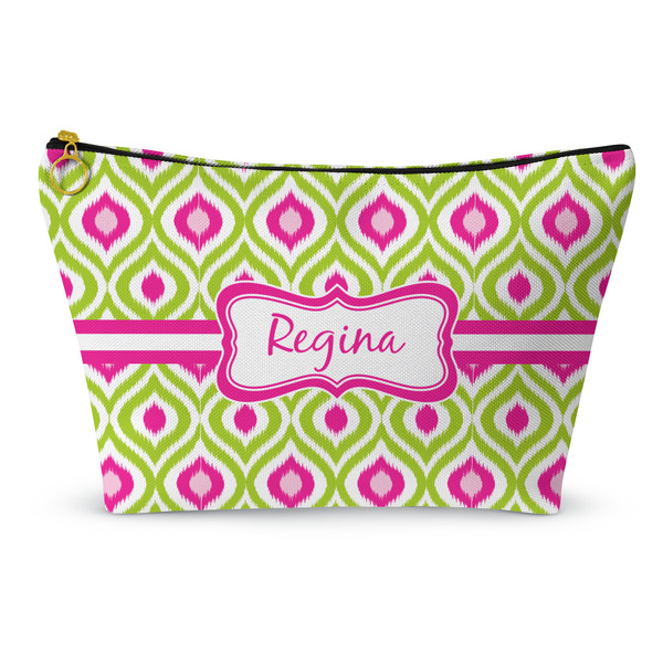Custom Ogee Ikat Makeup Bag (Personalized)