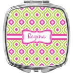 Ogee Ikat Compact Makeup Mirror (Personalized)