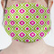 Ogee Ikat Mask - Pleated (new) Front View on Girl