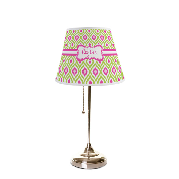 Ogee Ikat Poly Film Empire Lampshade - On Stand