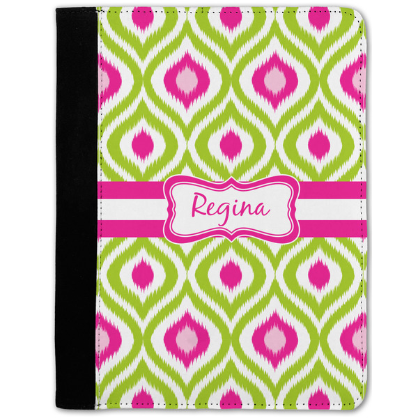 Custom Ogee Ikat Notebook Padfolio w/ Name or Text