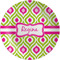 Ogee Ikat Melamine Plate (Personalized)