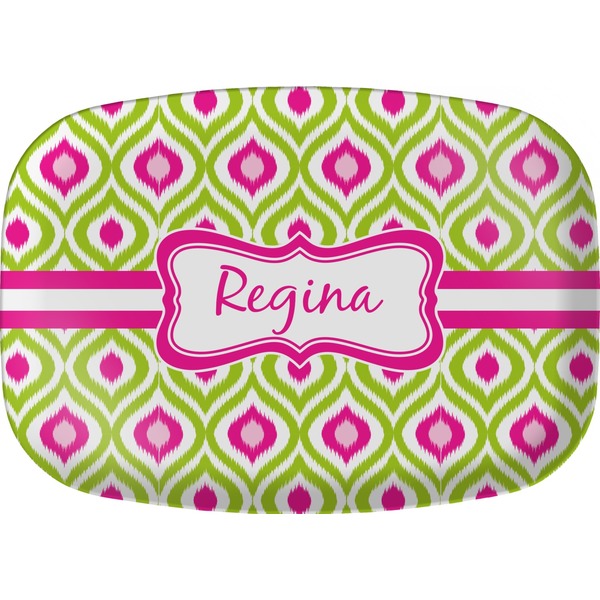 Custom Ogee Ikat Melamine Platter (Personalized)