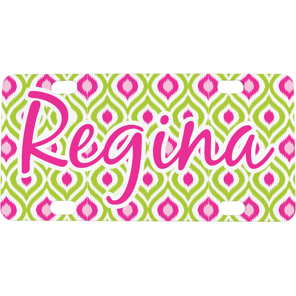 Custom Ogee Ikat Mini/Bicycle License Plate (Personalized)