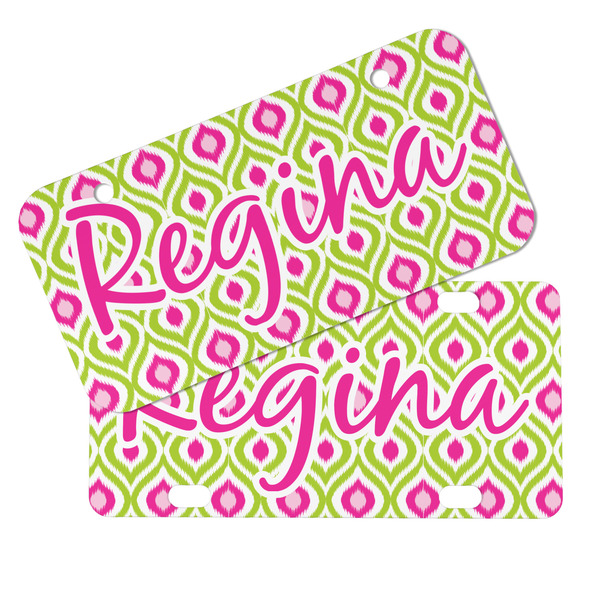 Ogee Ikat Mini License Plates - MAIN (4 and 2 Holes)