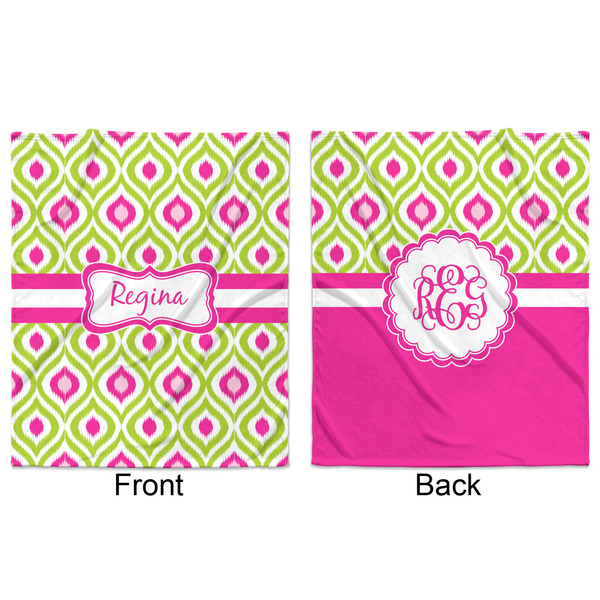 Ogee Ikat Minky Blanket - 50"x60" - Double Sided - Front & Back