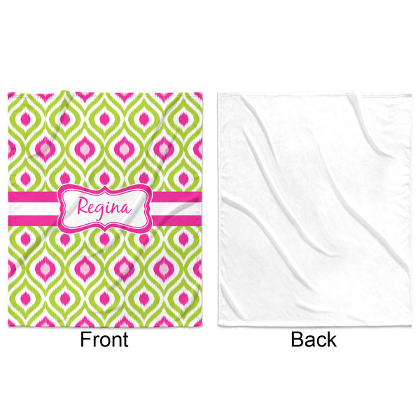 Ogee Ikat Minky Blanket - 50"x60" - Single Sided - Front & Back