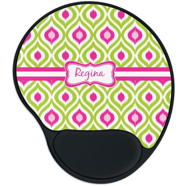 Custom Ogee Ikat Mouse Pad with Wrist Support