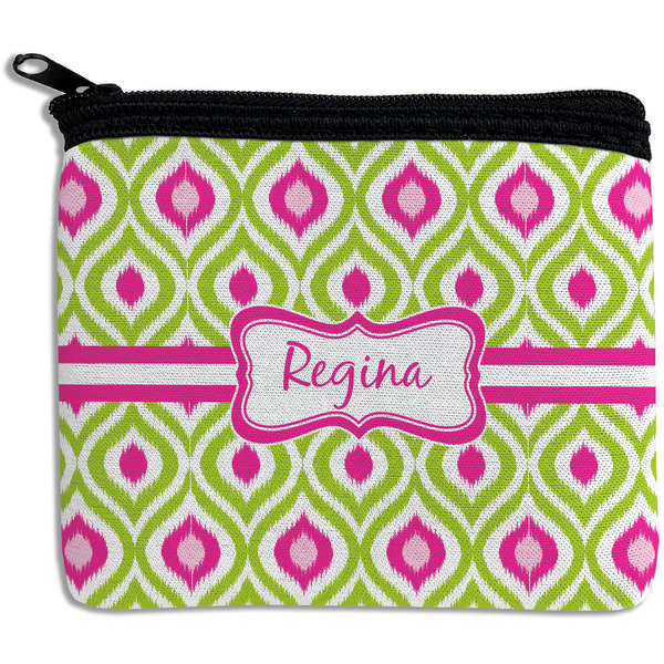 Custom Ogee Ikat Rectangular Coin Purse (Personalized)