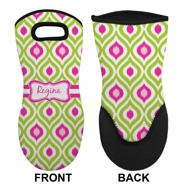 Ogee Ikat Neoprene Oven Mitt (Front & Back)