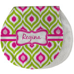 Ogee Ikat Burp Pad - Velour w/ Name or Text