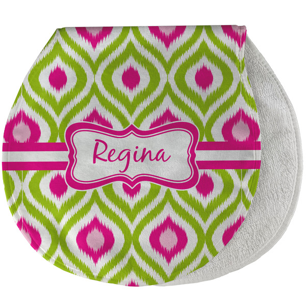 Ogee Ikat New Baby Burp Folded