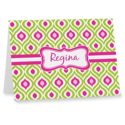 Ogee Ikat Note cards (Personalized)