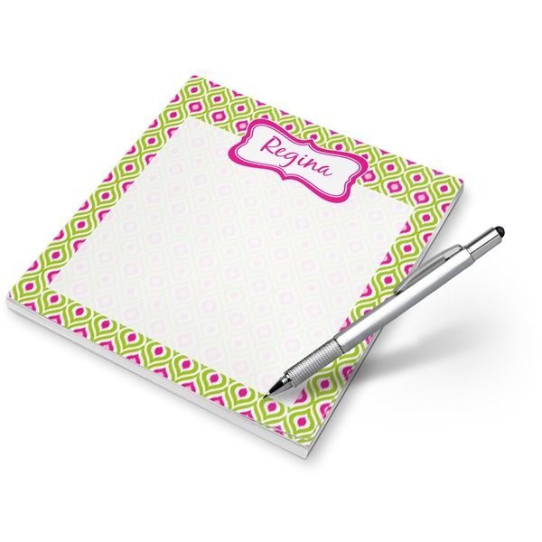 Custom Ogee Ikat Notepad (Personalized)